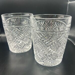 Marquis by Waterford Versa Irish Crystal Highball Glasses Set Of 2 RARE